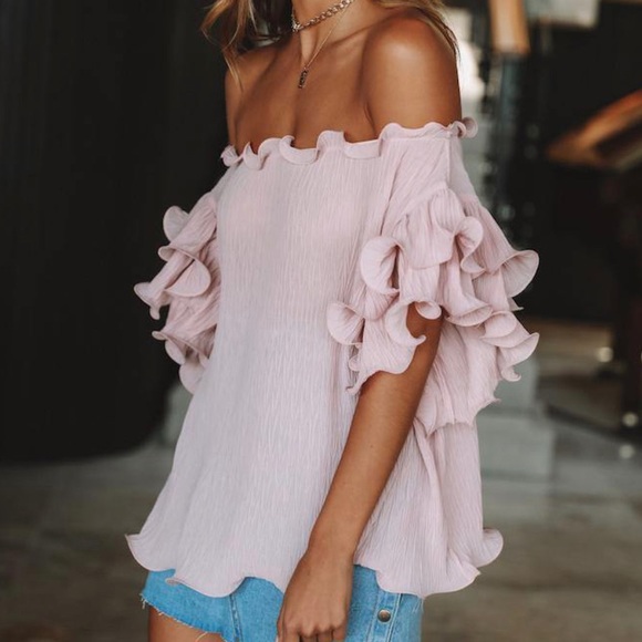 Say Something loving top in blush - Picture 2 of 4